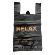 Пакет майка Релакс чёрная NEW ПНД 30х55 35мкм (50шт/1000)
