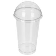 Стакан 500мл прозр. с крыш. с отверст. ПЭТ-шейкер УЮ (50шт/1уп/20уп)