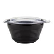 Миска SP-500 черн. дно+крышка проз. (150шт/600шт)