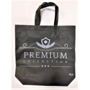 38х32х10 Сумка Премиум чёрная спанд. с руч. 40см на молнии S3210 (50шт/200)