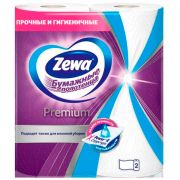 Полотенце бум. Зева Премиум ассорт. 2 рулона (1уп/10)