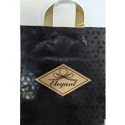 Пакет прив Ромбы Элегант чёрный 30х34 90мкм Magicpack (25шт/300)