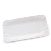 Тарелка Картон белая 11х17 (100шт/1уп/15уп)