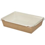 Салатник Крафт 1000мл 200х220х140 с прозр.крыш. (50шт/150)