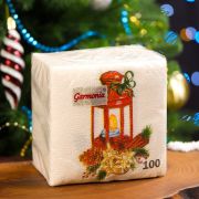 Салфетка бум. 100л Фонарик 24х24 (1уп/40)