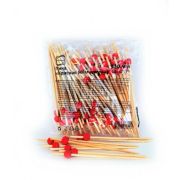 Пика Жемчужина Красная 12см Бамбук 100шт (1уп/40)