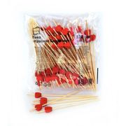 Пика Сердечко красное 12см Бамбук 100шт (1уп/40)