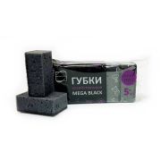 Губки д/посуды Мега BLACK 10х6,5х4,2см КП (5шт/1уп/15уп)