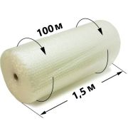 Плёнка воздушно-пузырьковая ПЕРВИЧКА  1,5х100х2 43мкм