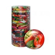 Крышка д/консер. Твист-Офф диам. 89мм ЦВЕТН (1уп/12)