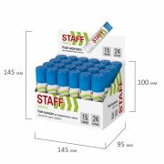 Клей-карандаш 15гр.«STAFF» (1шт/12)