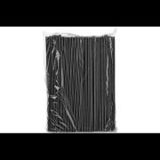 Трубочки прямые чёрные Milk 8х240мм 250шт (1уп/23)