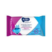 Салфетки влажные Аура 15шт (1пачка/110)