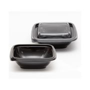 Миска СпК (Кубик) 500мл чёрн.дно+крышка прозр. (1шт/50/500)