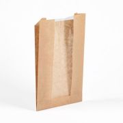 Пакет бум. Крафт с окном б/печати Альянс3 П250х140х60 (1шт/100/2000)