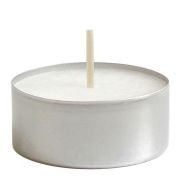 Свеча чайная белая в п/э 50шт (1уп/20)