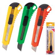 Нож канцелярский 18мм в ассорт. (1шт/20)