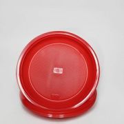 Тарелка 165мм десертная красная «Пикничок» (10шт/1уп)