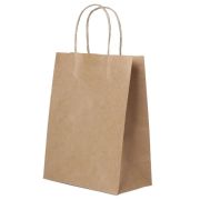 Пакет-сумка крафт с кручён. ручками 24+14х28 (1шт/250)