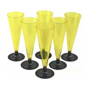 Фужер для шампанского жёлтый 200мл (6шт/1уп/54уп)