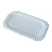 Тарелка Картон белая 13х20 (100шт/1уп/15уп)