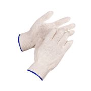 Перчатки х/б белые без ПВХ (1пара/10/300)