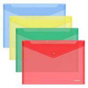 Папка  на кнопке «А4» цв. в ассорт. (1шт/10)