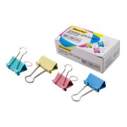 Зажим канцелярский средний 25мм ассорти (1шт/12)
