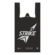 Пакет майка STRIKE R чёрная ПНД 30х55 35мкм СП (50шт/1000)