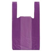 Пакет майка фиолетовая ПНД 26+14х44 13мкм (100шт/3000)