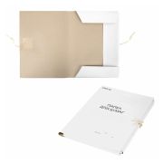 Папка на завязках для бумаг картонная 220г/м2 до 200л