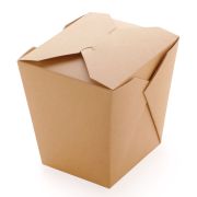 Коробка для лапши 560мл КРАФТ 95х76х100  квадрат. дно склеен. (40шт/400)