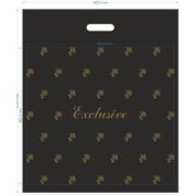 Пакет вур Эсклюзив Розы чёрный 40х47 90мкм (50шт/350)