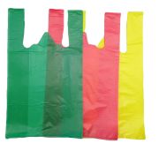 Пакет майка цвет. ассорт. ПНД 24+14х44 10мкм СП (100шт/4000)