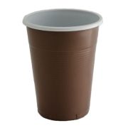 Стакан 200мл коричнево-белый 80шт (1уп/42)