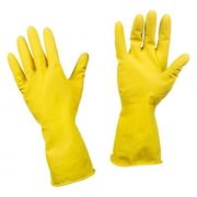 _Перчатки латексные хоз/универс. р-р М жёлтые (1пара/12/240)