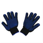 Перчатки х/б  Чёрные с ПВХ 4-нити, 10 кл. 42гр. (№9) (1пара/10/500)