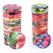 Крышка д/консер.Твист-Офф диам.82мм ЦВЕТН (1уп/12)