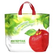 Большое яблоко Эко сумка 60х50 160мкм ПВД петля (10шт/100)