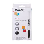 _Маркер перман. 1-1,5мм ТОНКИЙ чёрн. MAZARI (1шт/12)